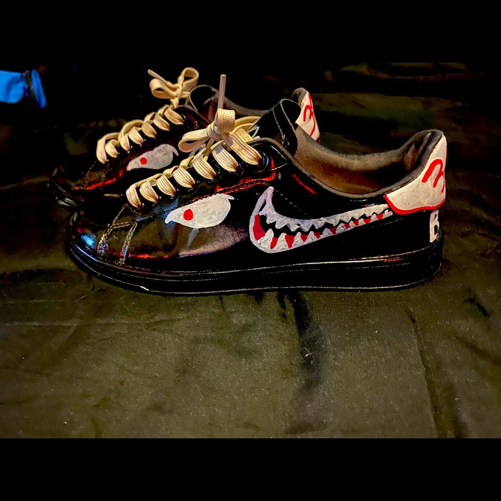 Custom hand painted shoes womens 8